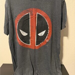 Marvel Deadpool Gray and Red T-Shirt